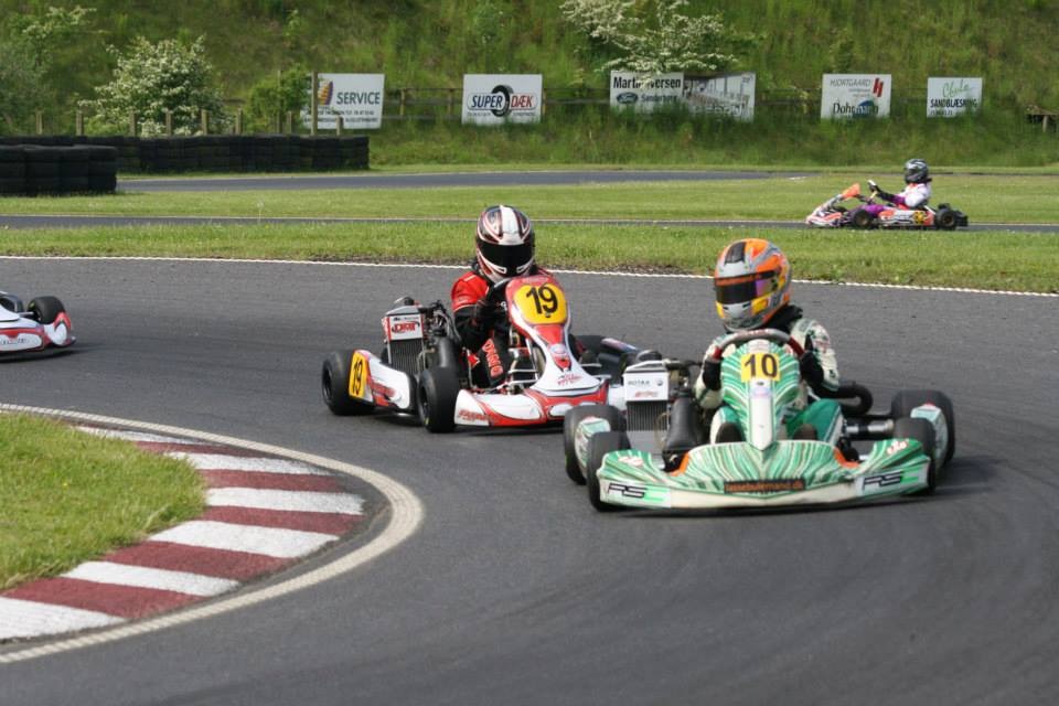 Her er Malthe med start nr. 10 foran Regina Grynnerup med nr. 19